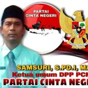 Dari Ruang Pendidikan ke Panggung Politik Nasional, Samsuri Resmi Ditetapkan Capres 2029 oleh Partai Cinta Negeri