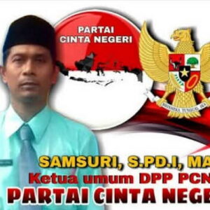Gerakan Nasional Partai Cinta Negeri Dimulai dengan Deklarasi Samsuri sebagai Capres RI 2029