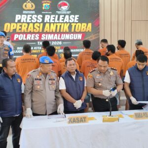 Ops Antik Toba 2026 Sat Narkoba Polres Simalungun Cetak Rekor Tertinggi: 32 Kasus Dibongkar, 53 Tersangka Diringkus, 535 Gram Sabu hingga Jaringan Aceh-Medan Digulung